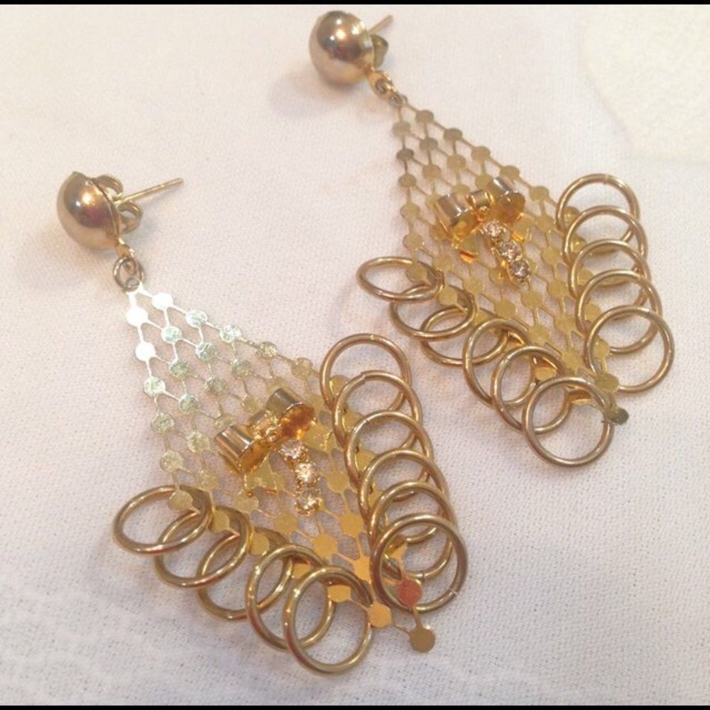 Vintage Gold Boho Earrings